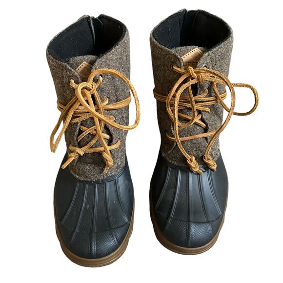 Sperry Top Sider Wool Duck Boots Women's 7M EU 37.5 Wool Rain boots Brown - Picture 3 of 8